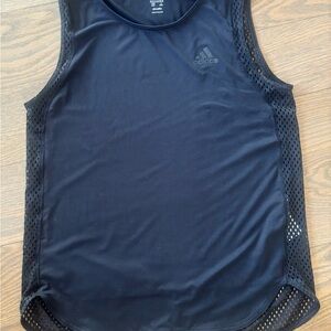 Adidas women’s Medium Black Tank Top with mesh side panels